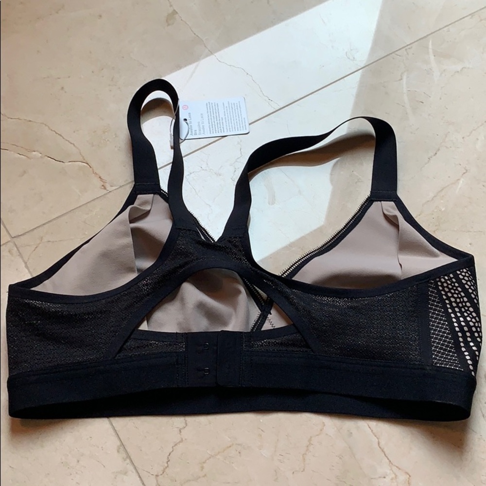 Lululemon Awake to Lace Bra Black/Barely Beige - Picture 9 of 10